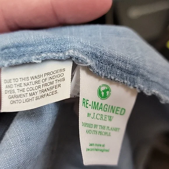 J. Crew Sky Blue Casual Shirt - Picture 4 of 9